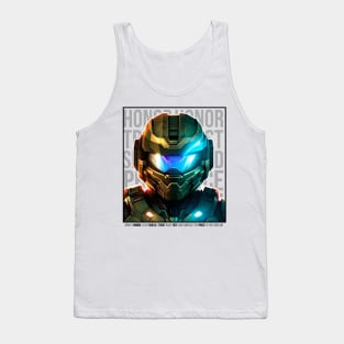 Halo game quotes - Master chief - Spartan 117 - Half white v3 Tank Top